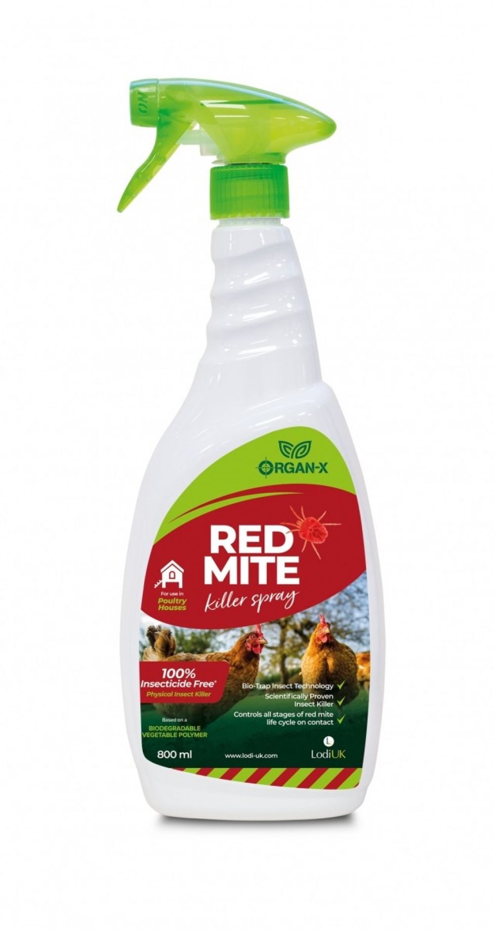 Organ-X Red Mite Killer Spray 800ml